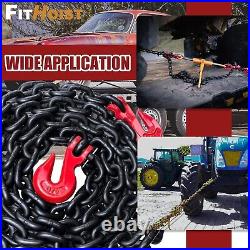 3/8 x 20ft Heavy-Duty Tow Chain G80 Grade with Superior Corrosion Resistance