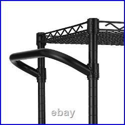 3 Tier Heavy Duty Commercial Grade Utility Cart, Wire Rolling Cart with Handl