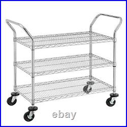 3tier Commercial Grade Rolling Cart Heavy Duty Utility Cart Carts With Wheels An
