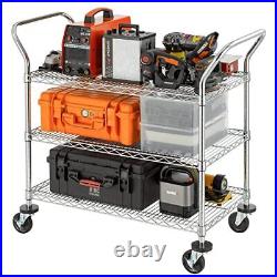 3tier Commercial Grade Rolling Cart Heavy Duty Utility Cart Carts With Wheels An