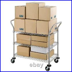 3tier Commercial Grade Rolling Cart Heavy Duty Utility Cart Carts With Wheels An