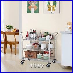 3tier Commercial Grade Rolling Cart Heavy Duty Utility Cart Carts With Wheels An