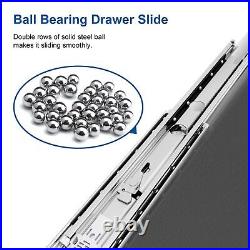 40 Industrial Grade Heavy Duty Drawer Slide with Lock #VD2576, 3 Widening U