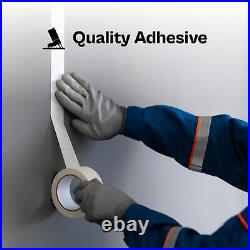 48 Rls White Industrial Heavy Duty Grade Masking Tape 1.5 x 60 Yards 4.9 Mil