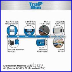 48 to 78 in. Empire True Blue Heavy Duty Extendable Box Level Levelling Tool