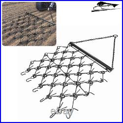 4FT X 4FT Heavy Duty Drag Harrow For ATV UTVs Leveling Grading Powder Coated
