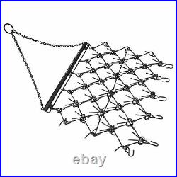 4FT X 4FT Heavy Duty Drag Harrow For ATV UTVs Leveling Grading Powder Coated