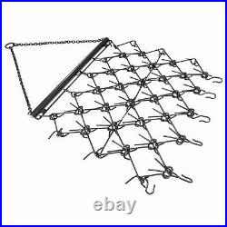 4FT X 4FT Heavy Duty Drag Harrow For ATV UTVs Leveling Grading Powder Coated