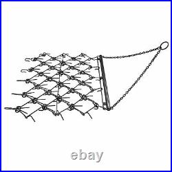 4FT X 4FT Heavy Duty Drag Harrow For ATV UTVs Leveling Grading Powder Coated