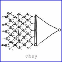 4FT X 4FT Heavy Duty Drag Harrow For ATV UTVs Leveling Grading Powder Coated