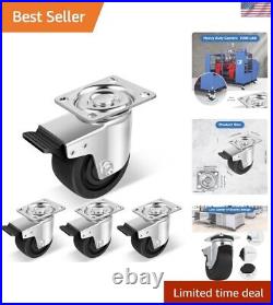 4 Inch Extra Heavy Duty Casters, Industrial Grade Casters Wheels with Brake 7