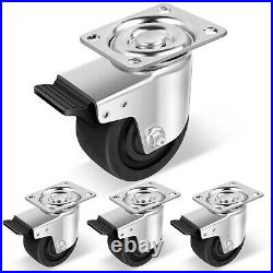 4 Inch Extra Heavy Duty Casters, Industrial Grade Casters Wheels with Brake 7