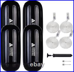 4 Pack Marine-Grade Inflatable Fenders with Pump Heavy Duty Boat Protectors