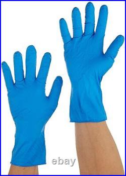 500 Heavy Duty Industrial Grade Blue Nitrile Gloves 9 Mil Diamond Textured Grip