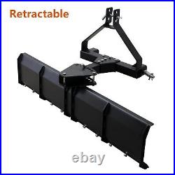 52 Heavy Duty 3-Point Tractor Rear Grading Blade Scraper for Cat 0 & Cat 1