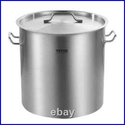 53 qt. Stainless Steel Stockpot Heavy Duty Commercial Grade Nonstick Sauce Pot w