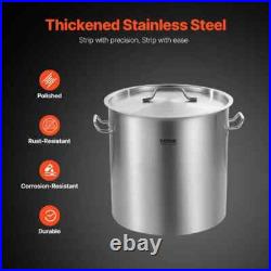 53 qt. Stainless Steel Stockpot Heavy Duty Commercial Grade Nonstick Sauce Pot w