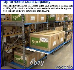 56 Industrial Grade Heavy Duty Drawer Slide without Lock #VA2576, 3 Widening u