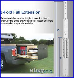 56 Industrial Grade Heavy Duty Drawer Slide without Lock #VA2576, 3 Widening u