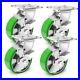 5 Inch Heavy Duty Industrial Grade Caster Set of 4 5IN / Swivel & Brakes
