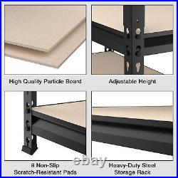 5-Tier Metal Garage Shelving 48Wx24D x 72H Adjustable Storage Rack Heavy Duty