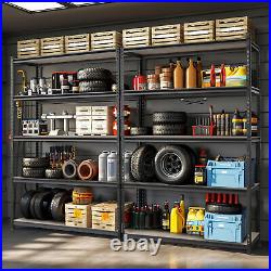 5-Tier Metal Garage Shelving 48Wx24D x 72H Adjustable Storage Rack Heavy Duty