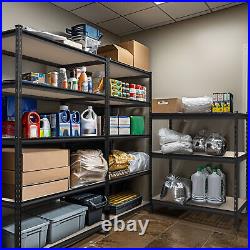 5-Tier Metal Garage Shelving 48Wx24D x 72H Adjustable Storage Rack Heavy Duty