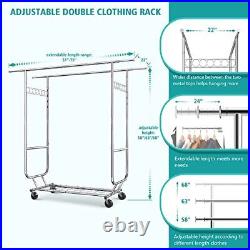 600 Lbs Raybee Clothes Rack Heavy Duty Garment Rack Rolling Commercial Grade Clo