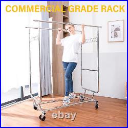600 Lbs Raybee Rack Heavy Duty Garment Rack Rolling Commercial Grade
