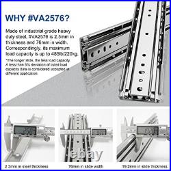 60 Industrial Grade Heavy Duty Drawer Slide Without Lock #VA2576, 3