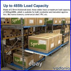 60 Industrial Grade Heavy Duty Drawer Slide Without Lock #VA2576, 3