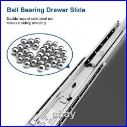 60 Industrial Grade Heavy Duty Drawer Slide with Lock #VD2576, 3 Widening U