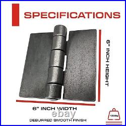 6 Heavy Duty Weldable Hinges, Book Hinge, Weld On Hinges, Steel Butt Hinge