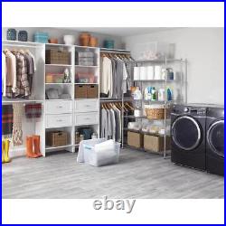 6-Tier Commercial Grade Heavy Duty Steel Wire Shelving Unit In Chrome
