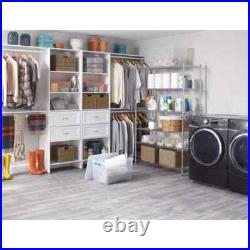 6-Tier Commercial Grade Heavy Duty Steel Wire Shelving Unit In Chrome 48 W X