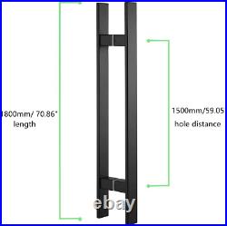 71 Inch Heavy-Duty Commercial Grade-304 Stainless Steel Contemporary Entry Door