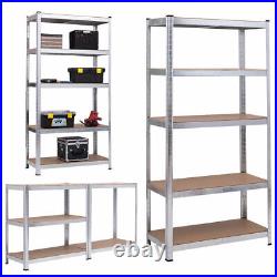 72 Heavy Duty Storage Shelf Steel Metal Garage Rack 5 Level Adjustable Shelves