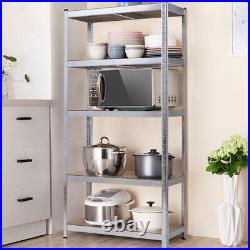 72 Heavy Duty Storage Shelf Steel Metal Garage Rack 5 Level Adjustable Shelves