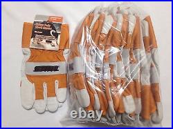 72 Pair Pack Branded Work Glove Closeout, Heavy Duty, A Grade Goat Leather, L