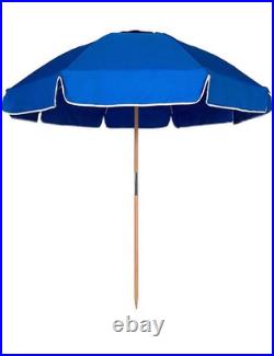 7.5Ft Heavy Duty HIGH Wind Beach Umbrella Commercial Grade Patio Beach Umbrella