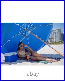 7.5Ft Heavy Duty HIGH Wind Beach Umbrella Commercial Grade Patio Beach Umbrella