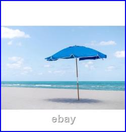 7.5Ft Heavy Duty HIGH Wind Beach Umbrella Commercial Grade Patio Beach Umbrella