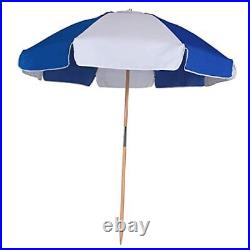 7.5ft Heavy Duty HIGH Wind Beach Umbrella Commercial Grade 230cm Panel Blue