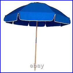 7.5ft Heavy Duty HIGH Wind Beach Umbrella Commercial Grade Patio 230cm Blue