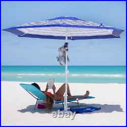 8ft Heavy Duty High Wind Commercial Grade Patio Beach Umbrella With Separate