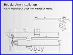 AUTHENTIC Heavy Duty Designer Commercial Door Closer LYNN Hardware DC8016