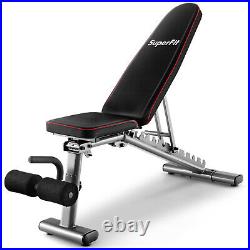Adjustable Weight Bench 660 lbs Heavy Duty Commercial Grade Fitness Workout Gym