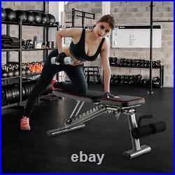 Adjustable Weight Bench 660 lbs Heavy Duty Commercial Grade Fitness Workout Gym