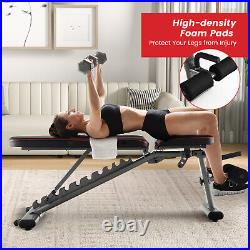 Adjustable Weight Bench 660 lbs Heavy Duty Commercial Grade Fitness Workout Gym