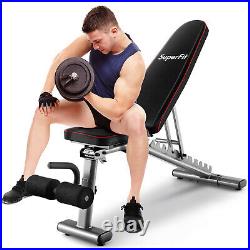 Adjustable Weight Bench 660 lbs Heavy Duty Commercial Grade Fitness Workout Gym